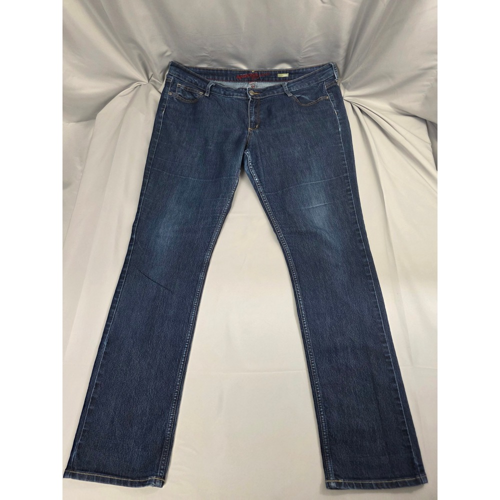 Arizona Jean Co Skinny Jeans Dark Wash Stretch Denim Blue Pants 40x33